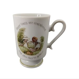 Vintage Holly Hobbie 1970s Porcelain Pedestal Mug Made in Japan